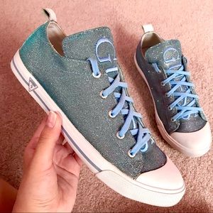 ✨GUESS sparkling blue sneakers 👟💙✨